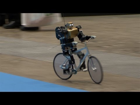 Amazing Bike Riding Robot! Can Cycle, Balance, Steer, and Correct Itself. #DigInfo